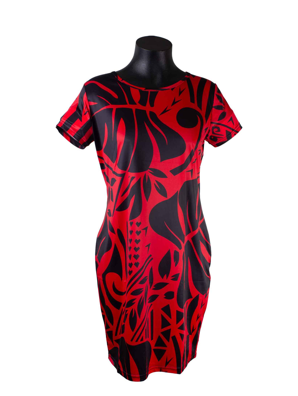 IC Monstera Body Con  Red