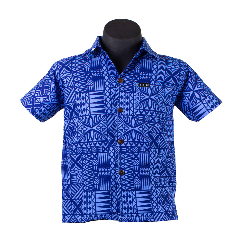 Boys Shirt 2409 Moana Blue