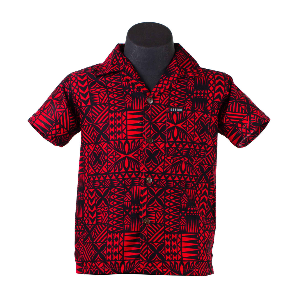 Boys Shirt 2409 Red Ula Fala