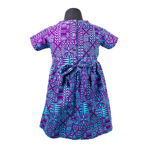 Girls Dresses 2409 Blue Paua