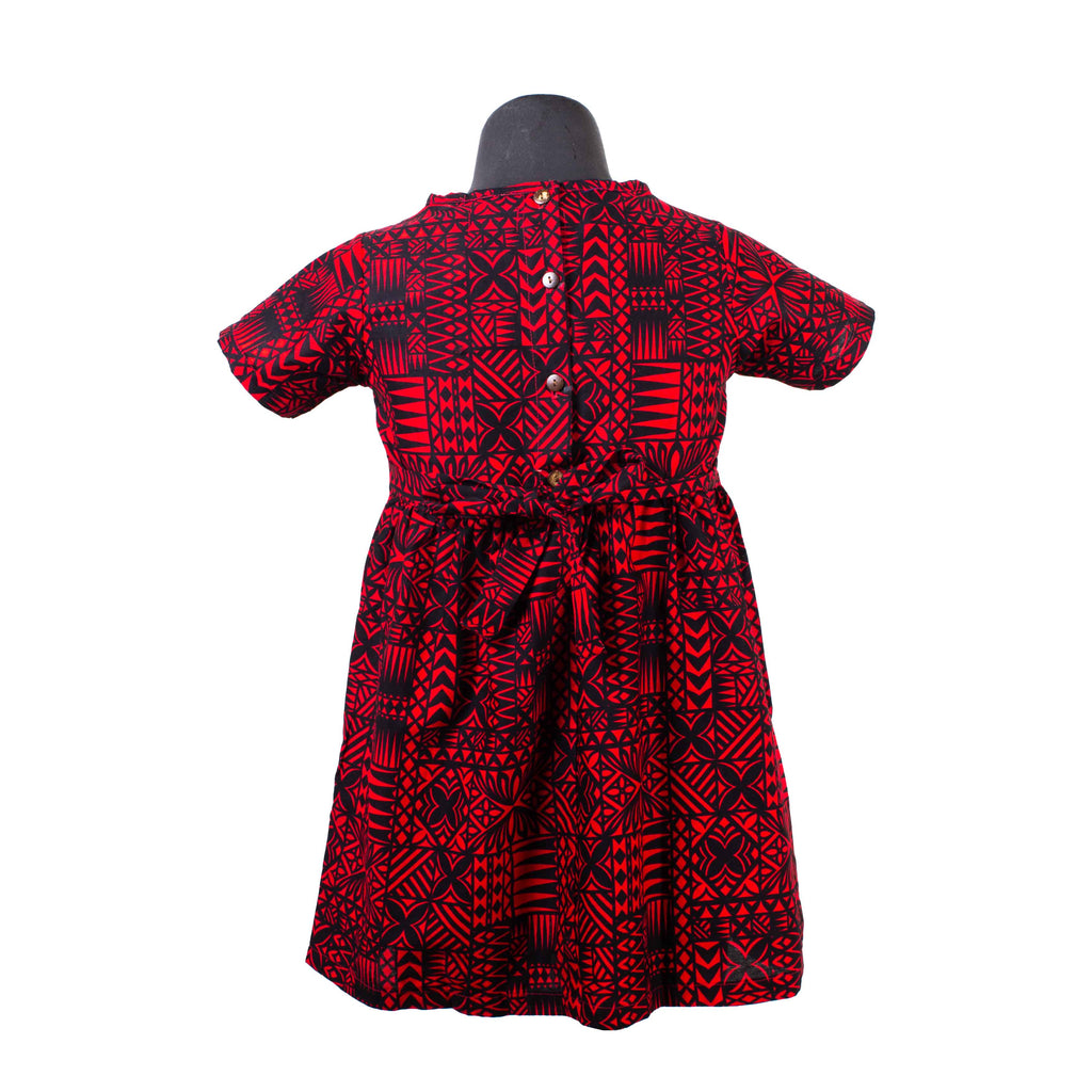 Girls Dresses 2409 Red Ula Fala