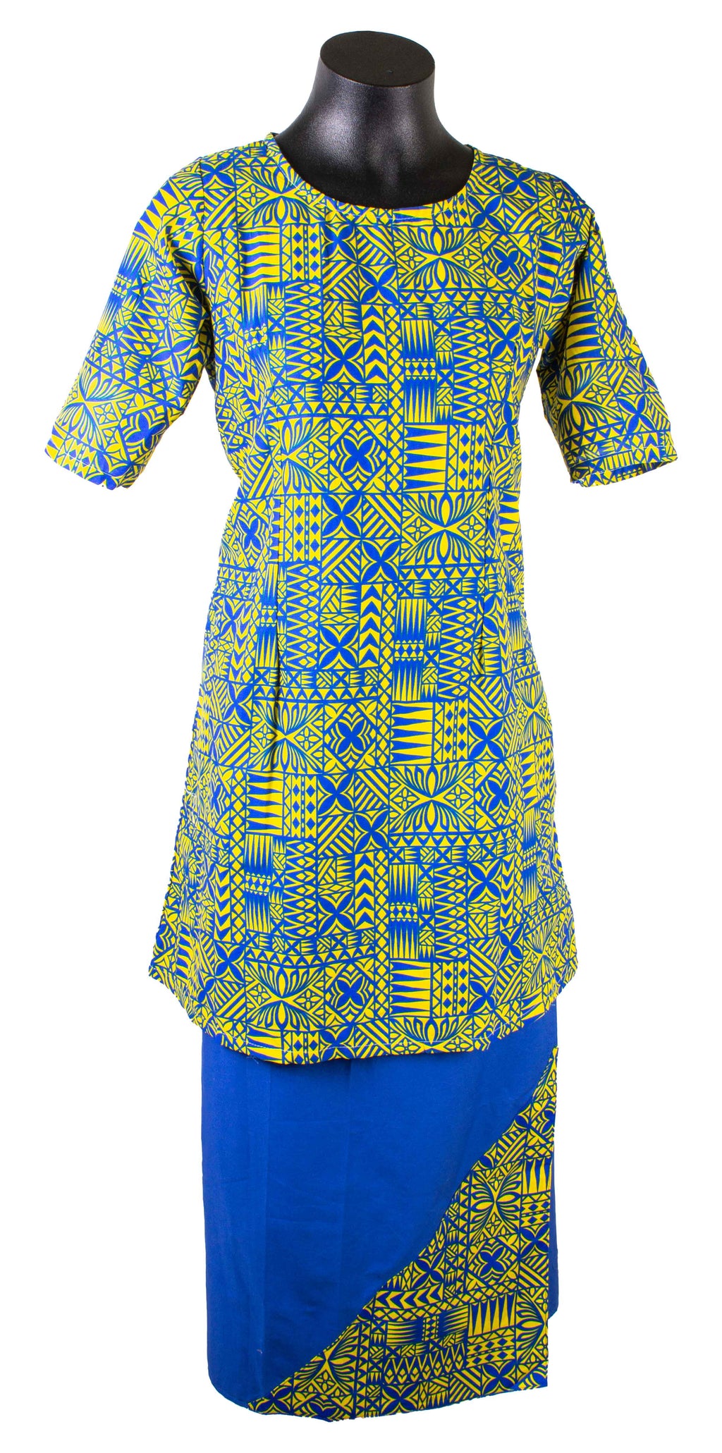 Ladies Puletasi 2409 Tokelauan Blue