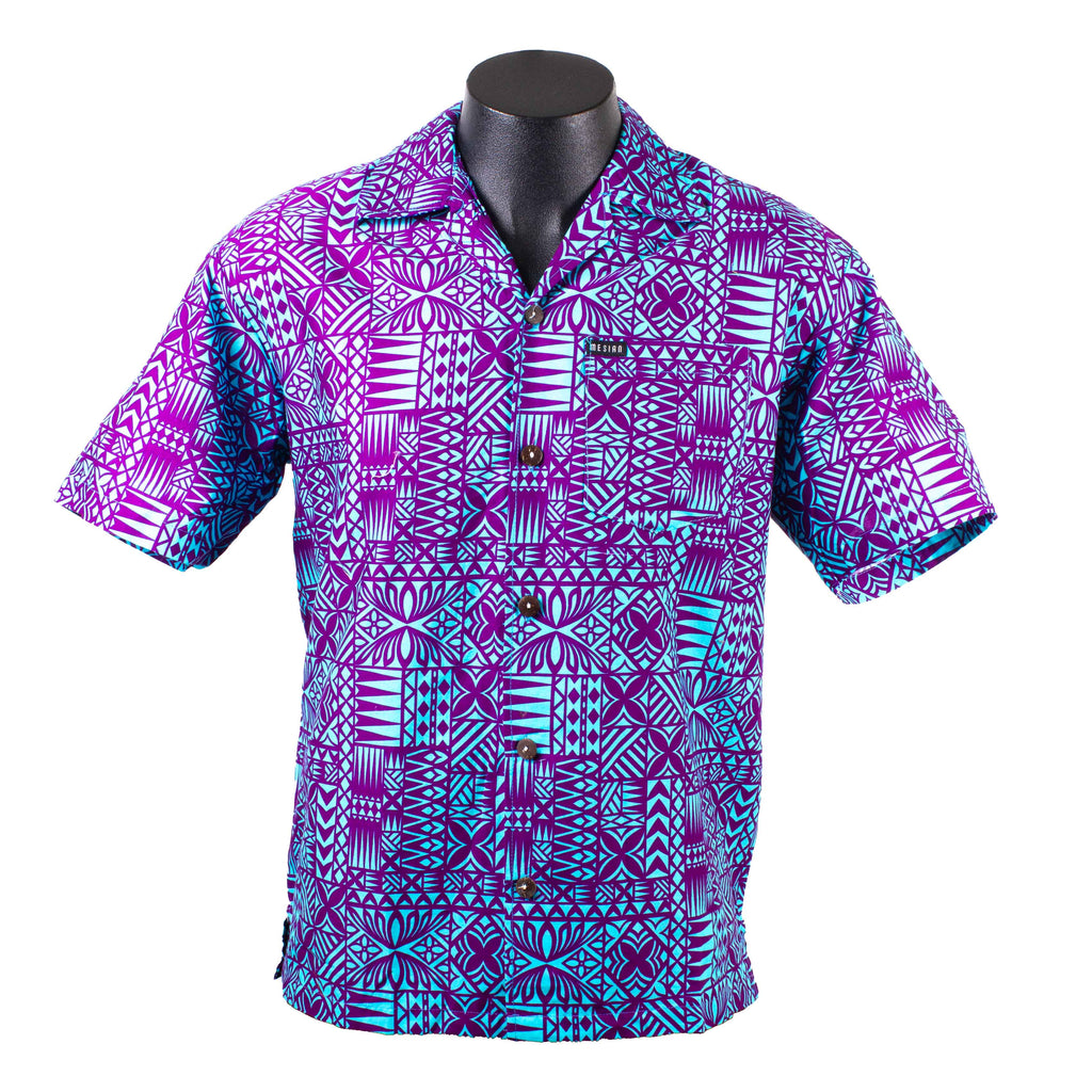 Men's Shirt 2409 S/S Blue Paua