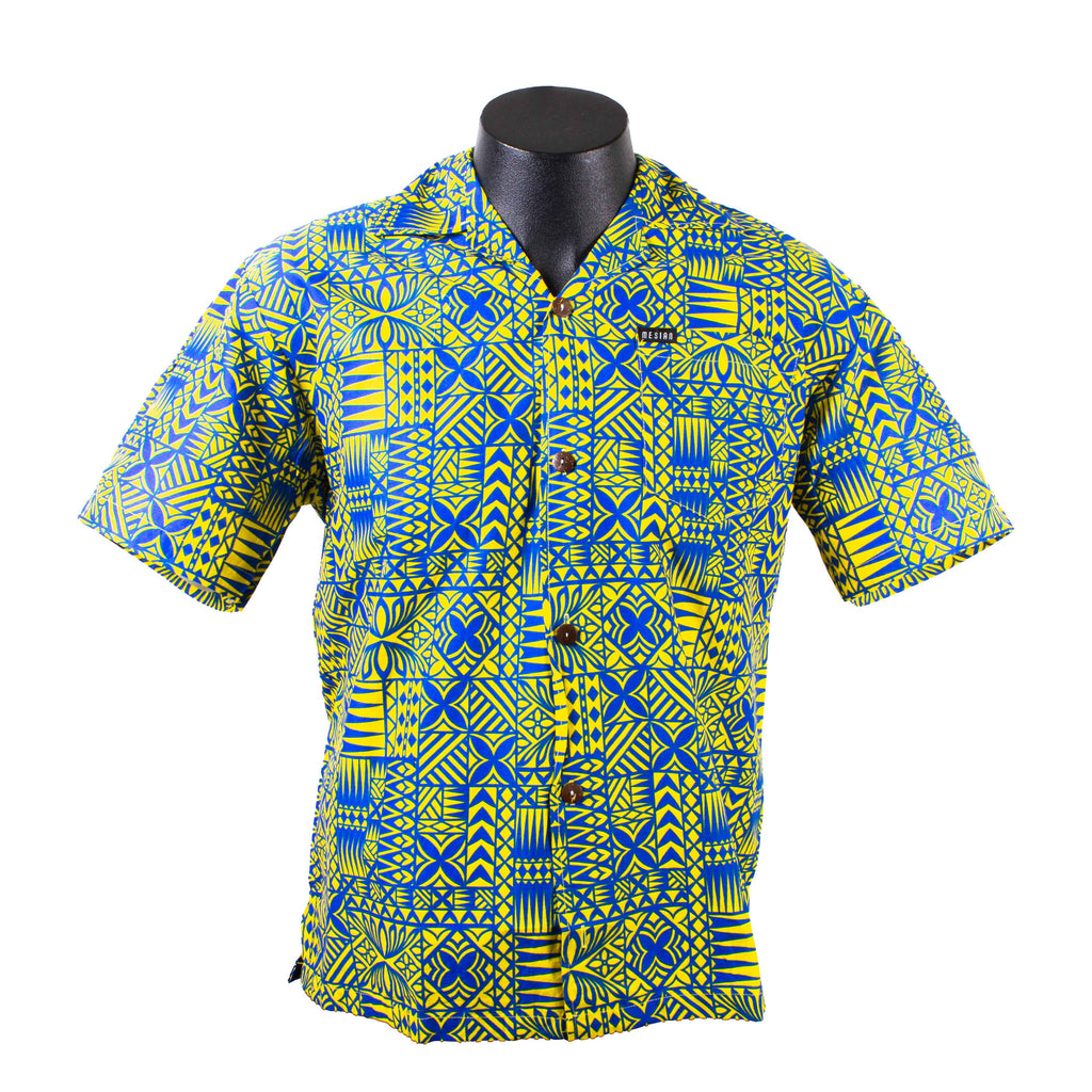 Men's Shirt 2409 S/S Tokelauan Blue